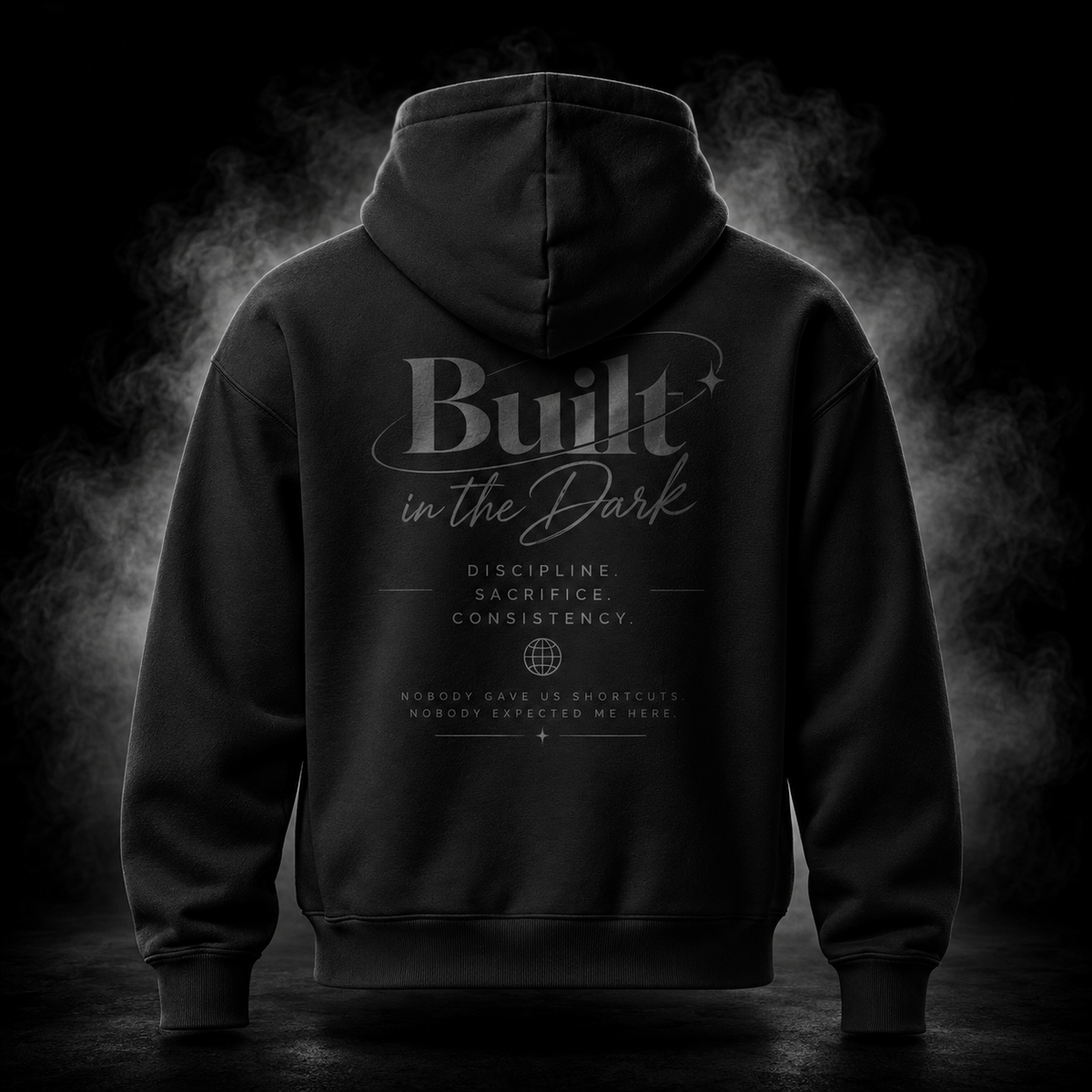 BUILT IN THE DARK. — Oversized Hoodie