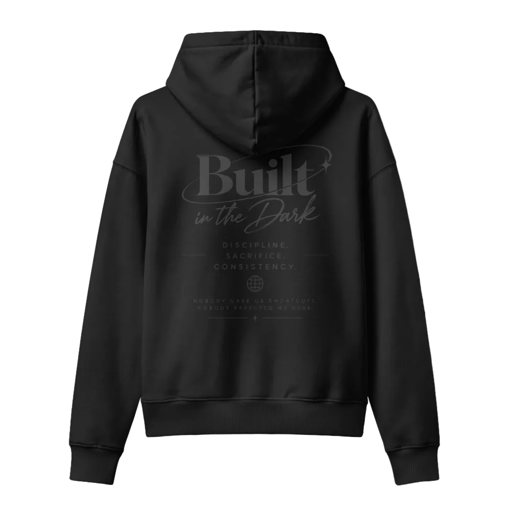 BUILT IN THE DARK. — Oversized Hoodie